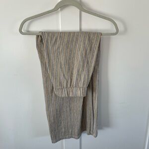 Pull & Bear Striped Crop Pants